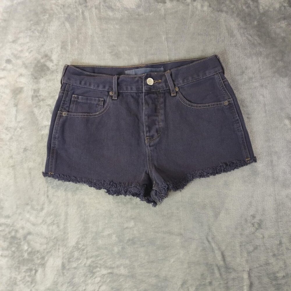 Melville Women 27 Denim HighRise Frayed Cutoff DaisyDuke Jean Shorts 100% Cotton